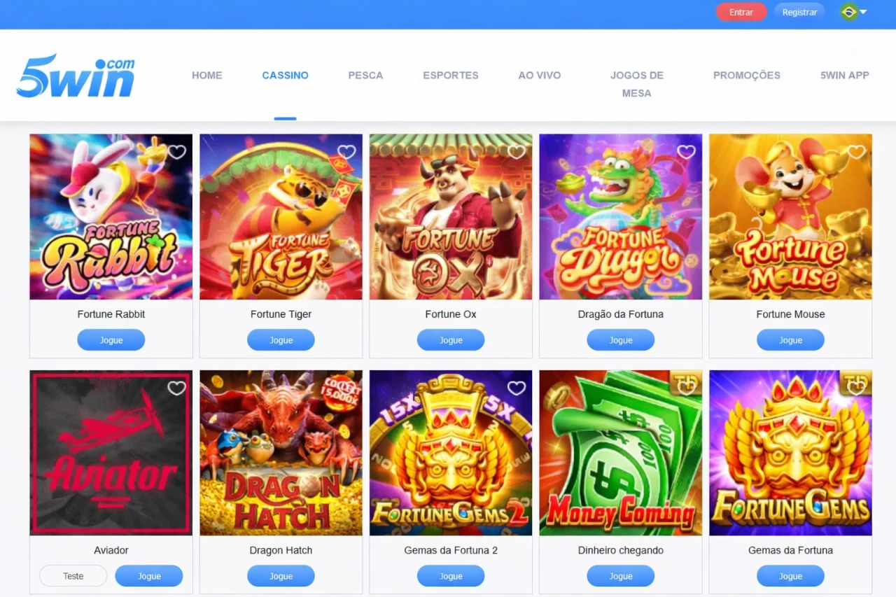 Painel de Jogos 5win